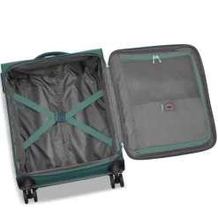 New Roncato Lite Soft 4 Wheel Cabin Trolley verde bottiglia