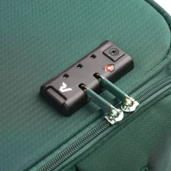 New Roncato Lite Soft 4 Wheel Cabin Trolley verde bottiglia
