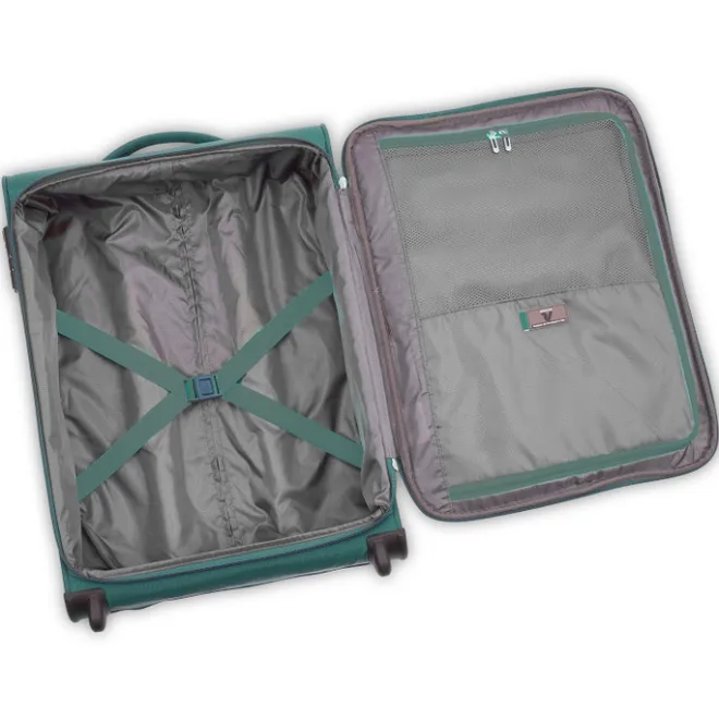 Hot Roncato Lite Soft 2 Wheel Cabin Trolley verde bottiglia
