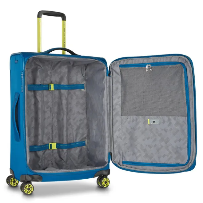 Clearance Roncato Move Expandable Trolley 64 blu laguna
