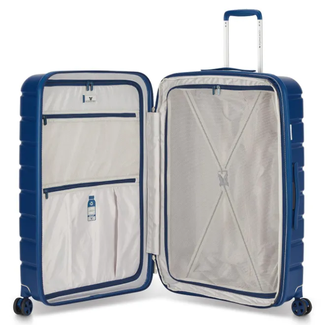 Outlet Roncato ReLIFE Expandable Trolley 78 Detachable Wheels blu notte
