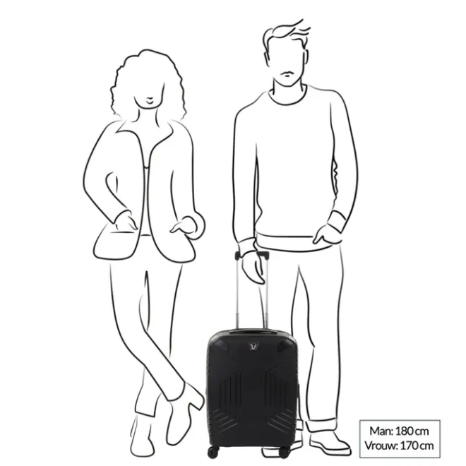 Best Roncato Ypsilon 4.0 Expandable Trolley with USB 55 blu notte