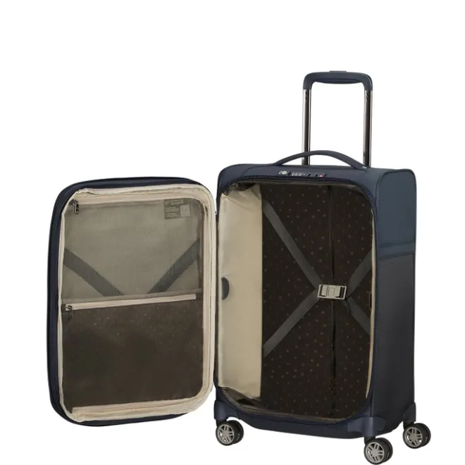 New Samsonite Airea Spinner 55 Exp Lenght 35 cm dark blue