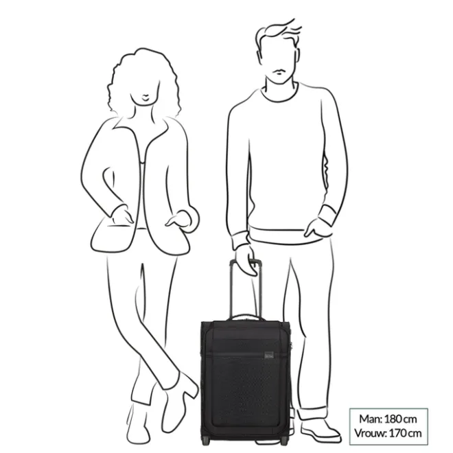 New Samsonite Airea Upright 55 Exp Toppocket dark blue