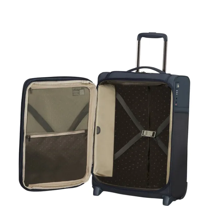 New Samsonite Airea Upright 55 Exp Toppocket dark blue