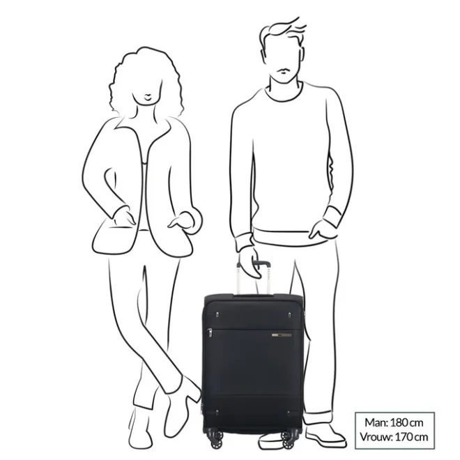 Discount Samsonite Base Boost Spinner 66 Expandable black