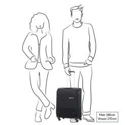 New Samsonite Base Boost Spinner 55 Length 40 navy blue