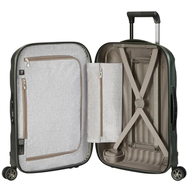 Clearance Samsonite C-Lite Spinner 55 metallic green