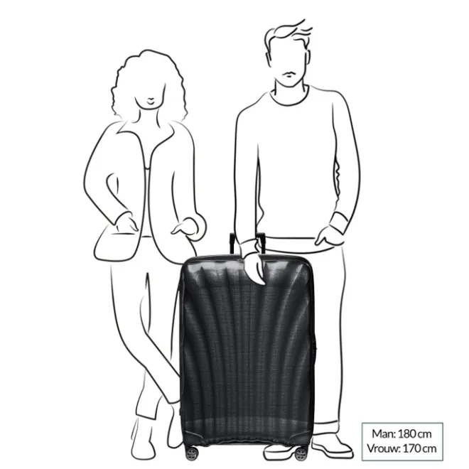 Samsonite C-Lite Spinner 86 chili red