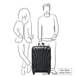 Discount Samsonite C-Lite Spinner 75 metallic green