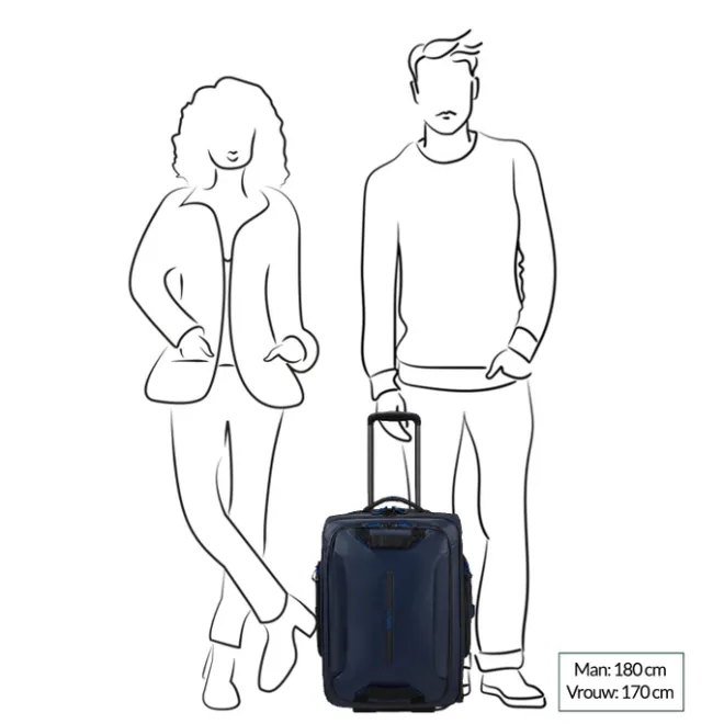 Discount Samsonite Ecodiver Duffle/Wheels 55/35 yellow