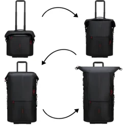 Clearance Samsonite Ecodiver Foldable Wheeled Duffle 4-In-1 climbing ivy