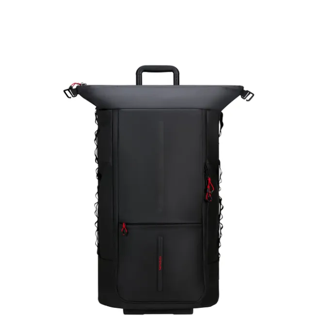 Clearance Samsonite Ecodiver Foldable Duffle/Wheels 4-IN-1 black