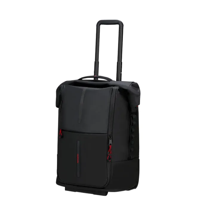 Clearance Samsonite Ecodiver Foldable Duffle/Wheels 4-IN-1 black