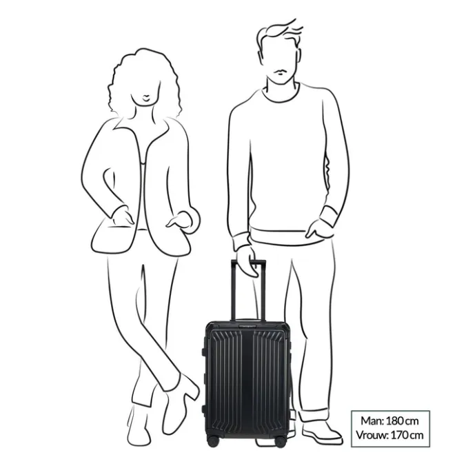 Discount Samsonite Lite-Box Alu Spinner 55 aluminium
