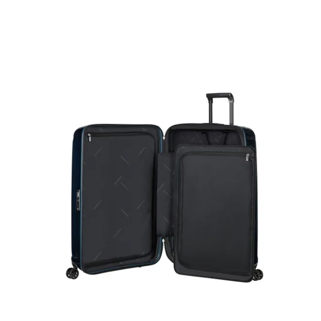 New Samsonite Nuon Spinner 75 Exp metallic dark blue