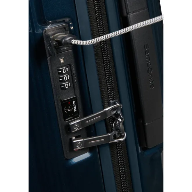 New Samsonite Nuon Spinner 55 Exp metallic dark blue