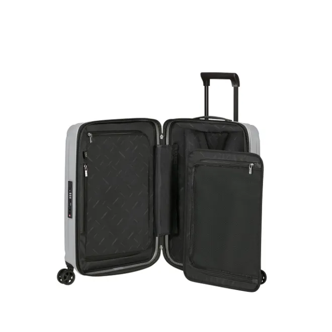 New Samsonite Nuon Spinner 55 Exp matt silver