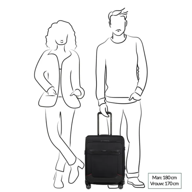 Online Samsonite Pro-DLX 6 Spinner 55 EXP black