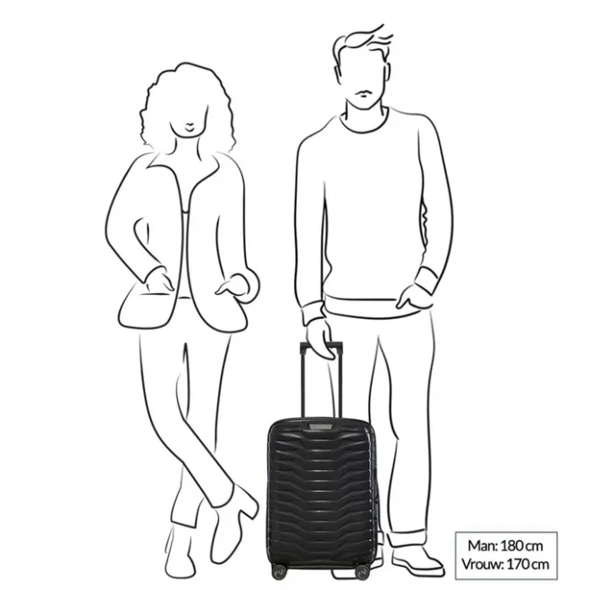 Clearance Samsonite Proxis Spinner 55 Expandable matt graphite