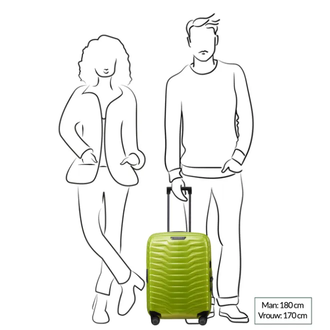 Best Samsonite Proxis Spinner 55 Expandable lime