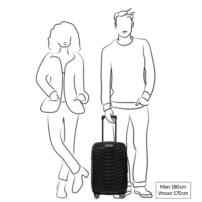 Sale Samsonite Proxis Spinner 55/35 Expandable matt graphite