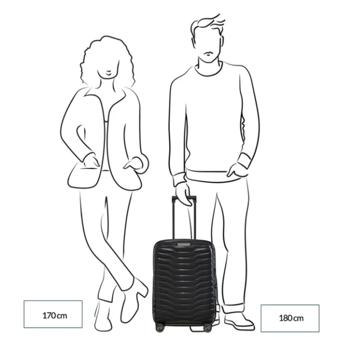 Hot Samsonite Proxis Spinner 55/20 Expandable flame