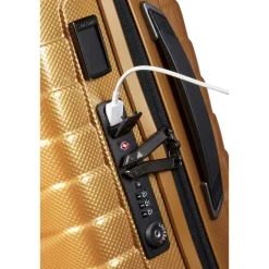 Discount Samsonite Proxis Spinner 55 Expandable honey gold