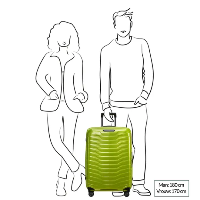 Clearance Samsonite Proxis Spinner 69 lime