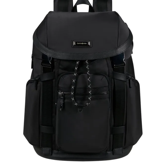Outlet Samsonite Relyon Backpack M 15.6" + Flap black