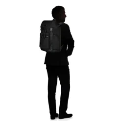 Outlet Samsonite Relyon Backpack M 15.6" + Flap black