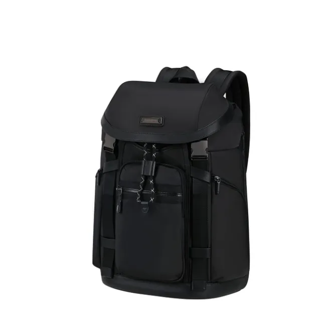 Outlet Samsonite Relyon Backpack M 15.6" + Flap black