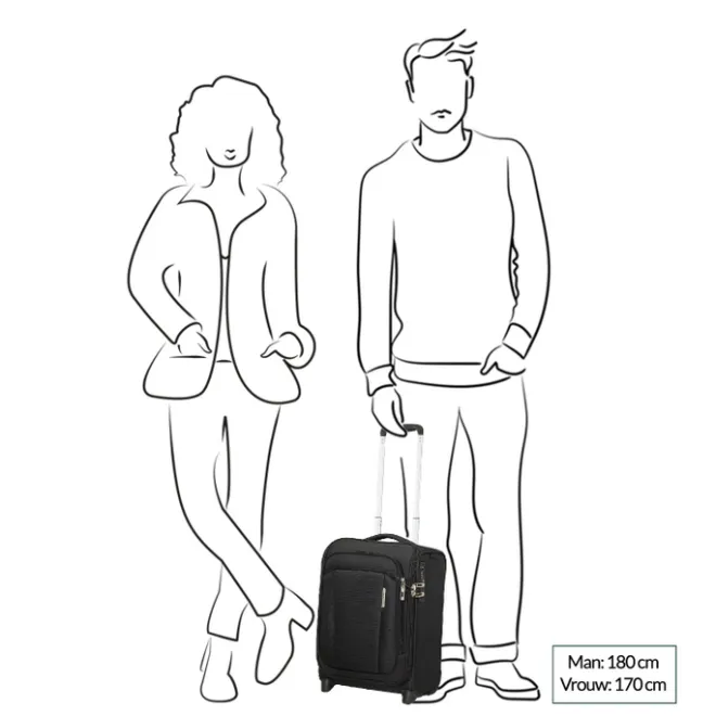Outlet Samsonite Respark Upright 45 Underseater ozone black