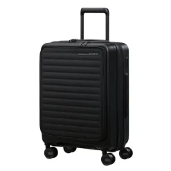 Clearance Samsonite Restackd Spinner 55 EXP Easy Acces black