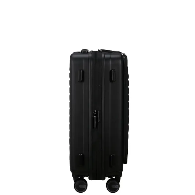 Clearance Samsonite Restackd Spinner 55 EXP Easy Acces black