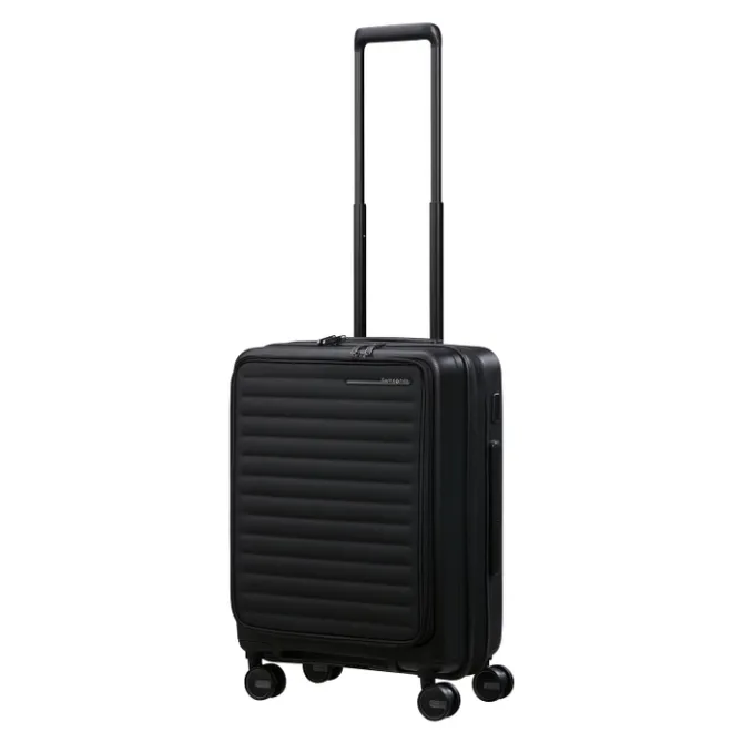 Clearance Samsonite Restackd Spinner 55 EXP Easy Acces black