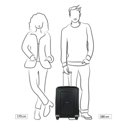 New Samsonite S'Cure Spinner 55 crimson red