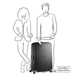 Best Samsonite S'Cure Spinner 81 aqua blue