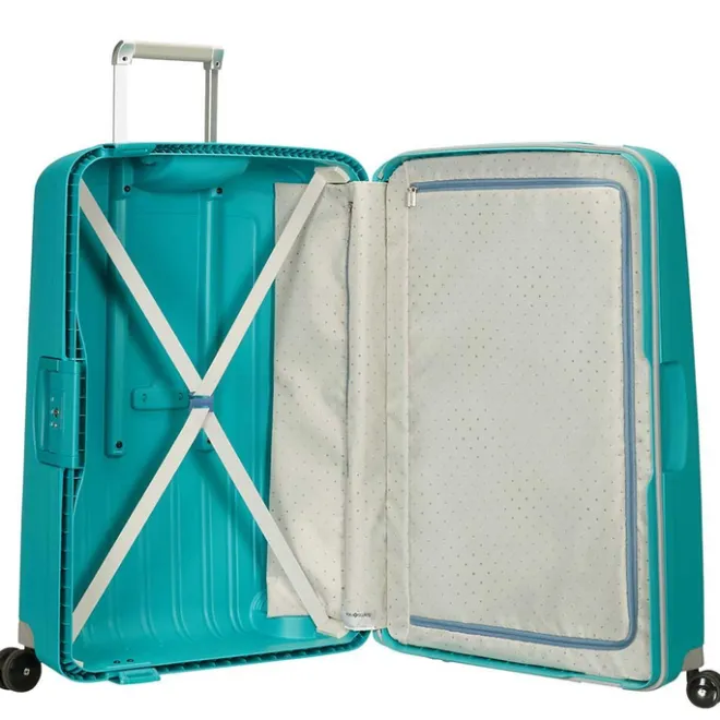 Best Samsonite S'Cure Spinner 81 aqua blue