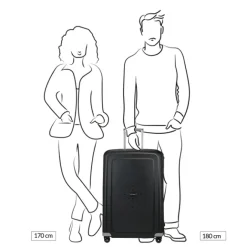 New Samsonite S'Cure Spinner 75 black