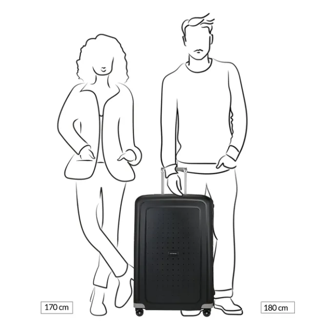 New Samsonite S'Cure Spinner 75 black