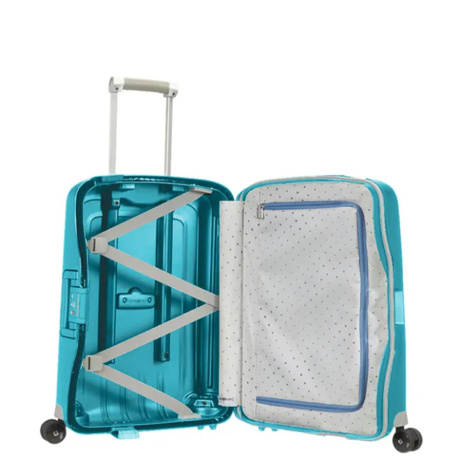 Online Samsonite S'Cure Spinner 55 + 75 Set aqua blue