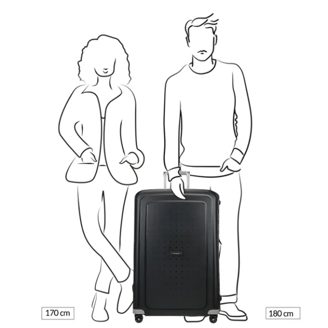 Clearance Samsonite S'Cure Spinner 81 crimson red