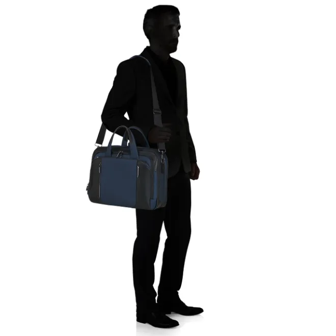 New Samsonite Spectrolite 4.0 Laptop Briefcase 15.6" Expandable blue