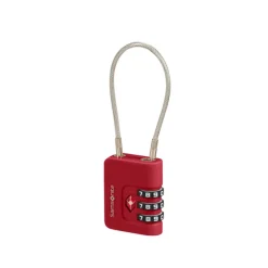 Outlet Samsonite TA Revolution Cablelock 3 Dial TSA red
