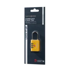 Discount Samsonite TA Revolution Combilock 3 Dial TSA yellow