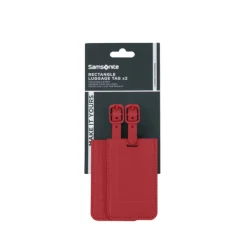 Outlet Samsonite TA Revolution Rectangle Luggage Tag X2 red