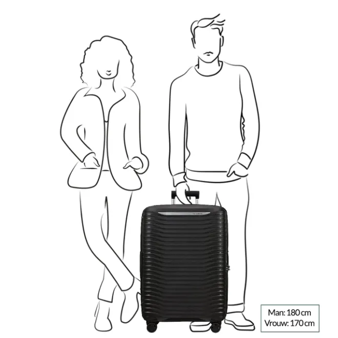 Outlet Samsonite Upscape Spinner 75 Expandable blue nights