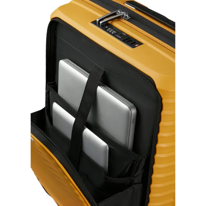 Clearance Samsonite Upscape Spinner 55 Exp Easy Access yellow