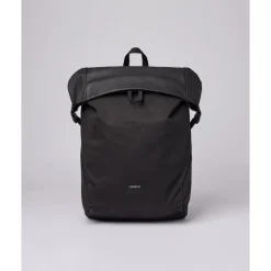 Outlet Sandqvist Alfred Backpack black with black webbing